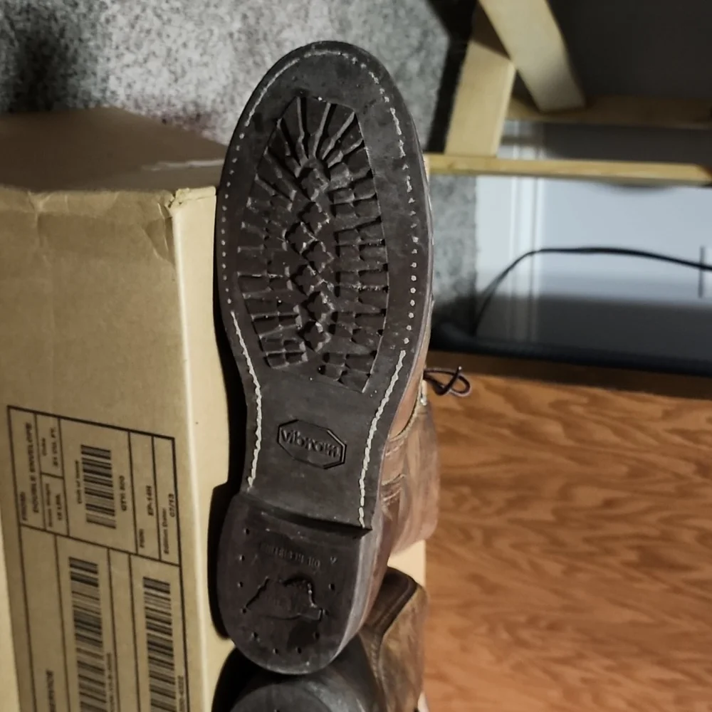 Red Wing Shoes Brown Leather Boots - Picture 5 of 14